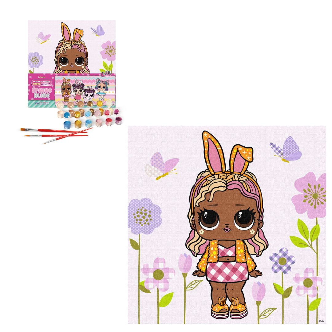 Картина за номерами для дітей "L.O.L. Surprise! HipHop4Lyfe BossBunny" 40х40см