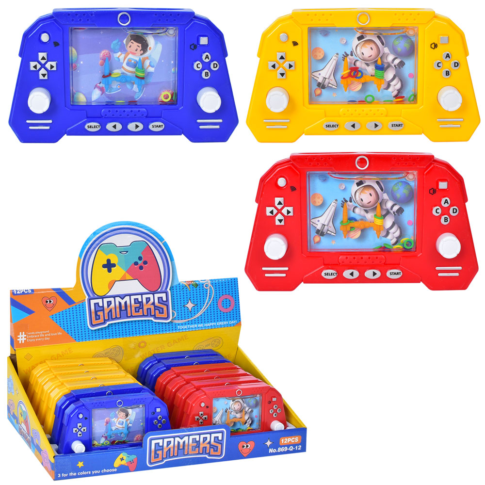 Водяна гра 869-Q-12 3 кольори, 12 шт. в диспл., 32-17-9 см.