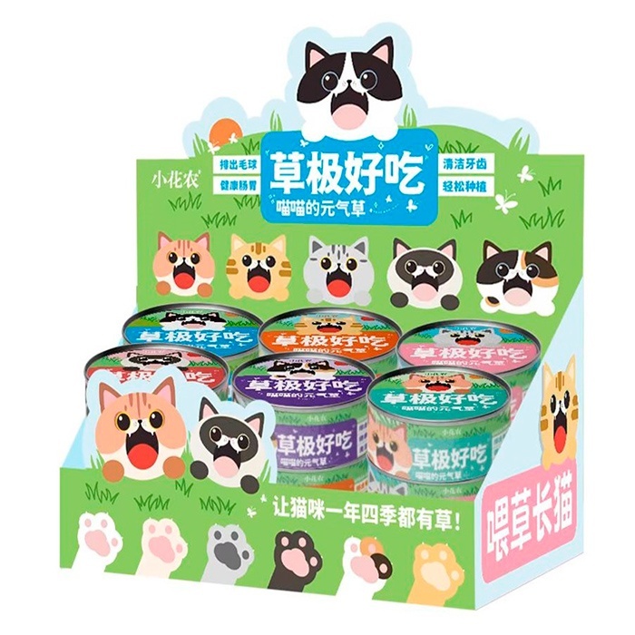 Набір для творчості 710784 банка(метал), грунт, насіння, 6 видів,12шт. в диспл., 27,5-10-18,5см.