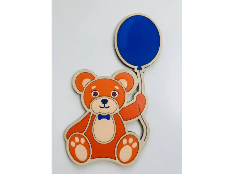 Складанка "Ведмедик з кулькою" 182х288 мм