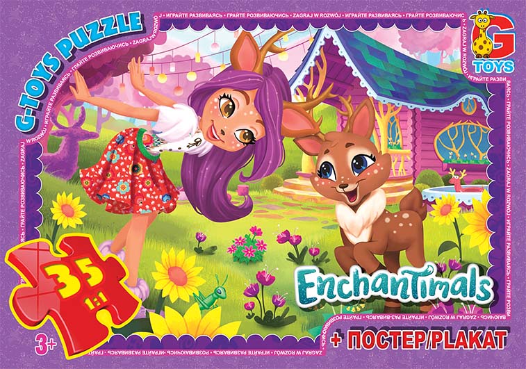 EA211 Пазли ТМ "G-Toys" із серії "Enchantimals", 35 ел.