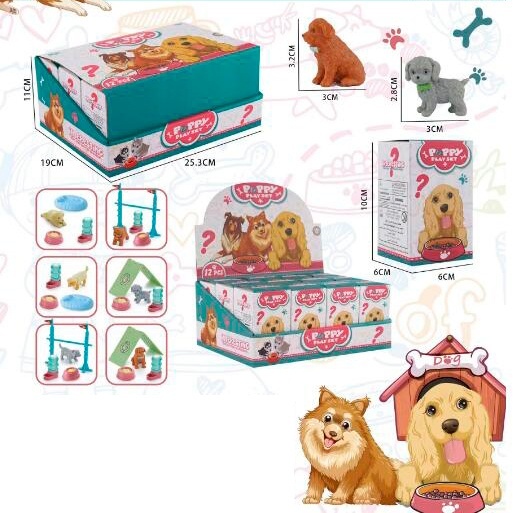 Тварина 8910-E10 собака, аксесуари, кор. (сюрприз), 12 шт. (мікс видів) в диспл., 25,5-11-19,5 см.