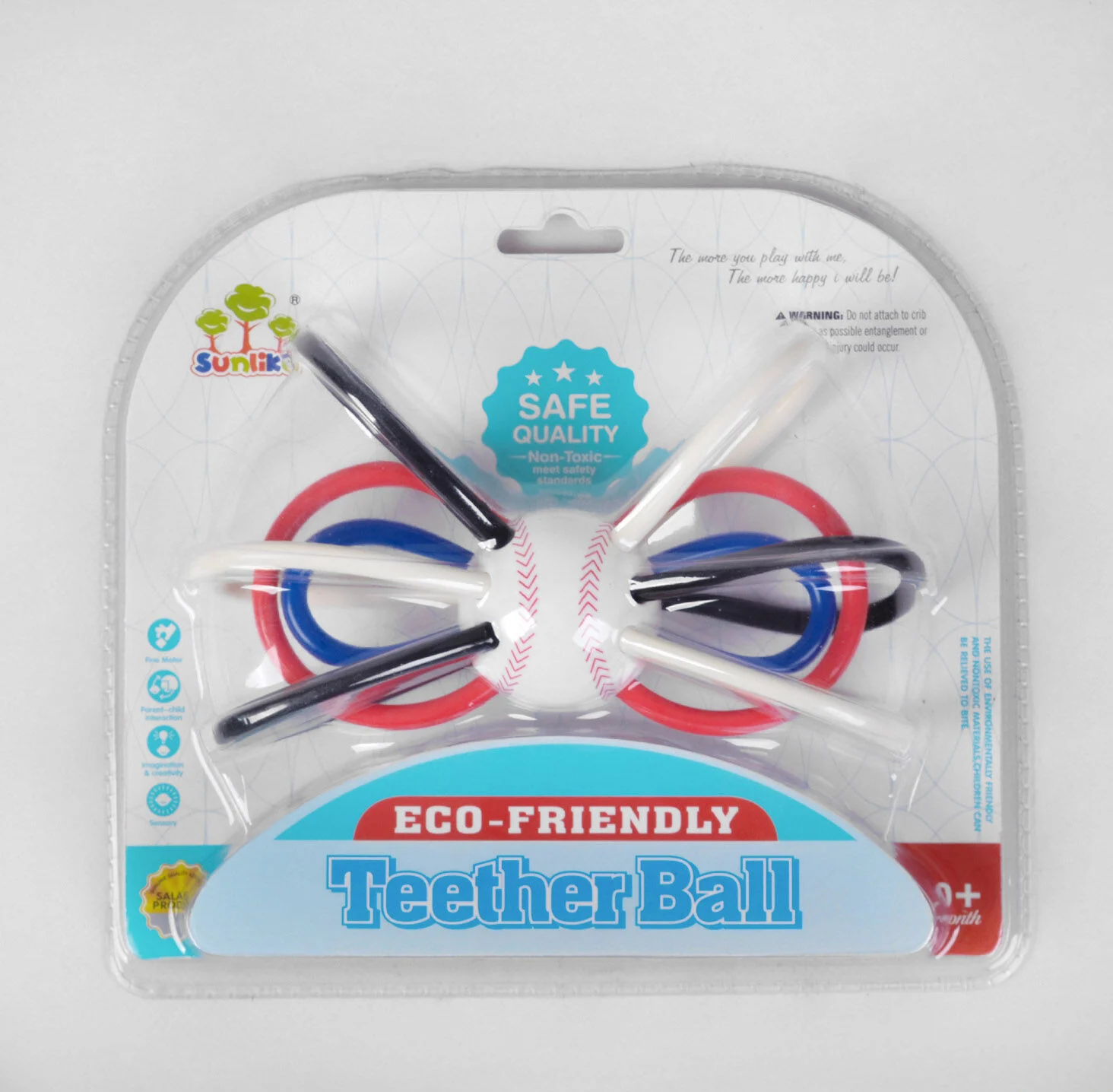 Брязкальце SL 84830 (96/2) “Бейсбольний м'яч”, в слюді