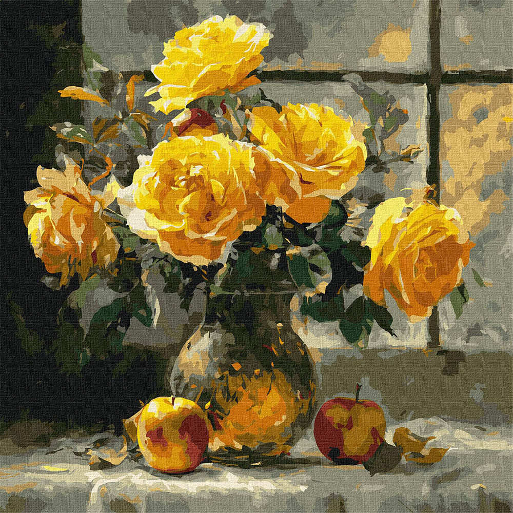 Набір для розпису по номерах "Пелюсткова ніжність" 40х40см