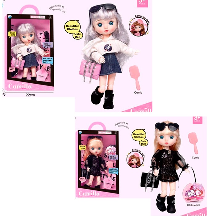 Лялька A923DE шарнірна, аксесуари, 2 види, кор., 22-35-8,5 см.