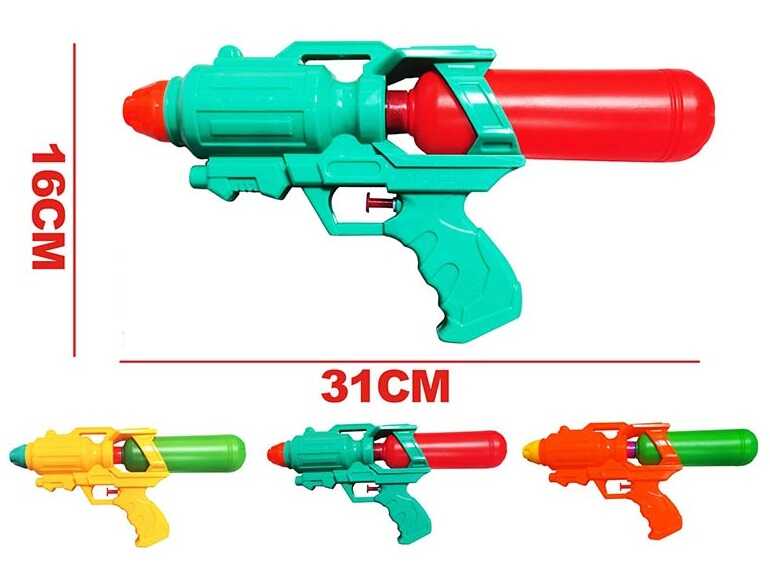 Фотография 1 товарной позиции интернет-магазина детских игрушек www.smarttoys.com.ua Водний пістолет 1252 (216/2) 3 кольори, 31х16 см, в пакеті, ВИДАЄТЬСЯ ТІЛЬКИ МІКС ВИДІВ