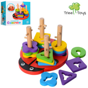 Дерев'яна іграшка Геометрика MD 1027 фігурки 16 шт., кор., 18,5-16,5-12 см.