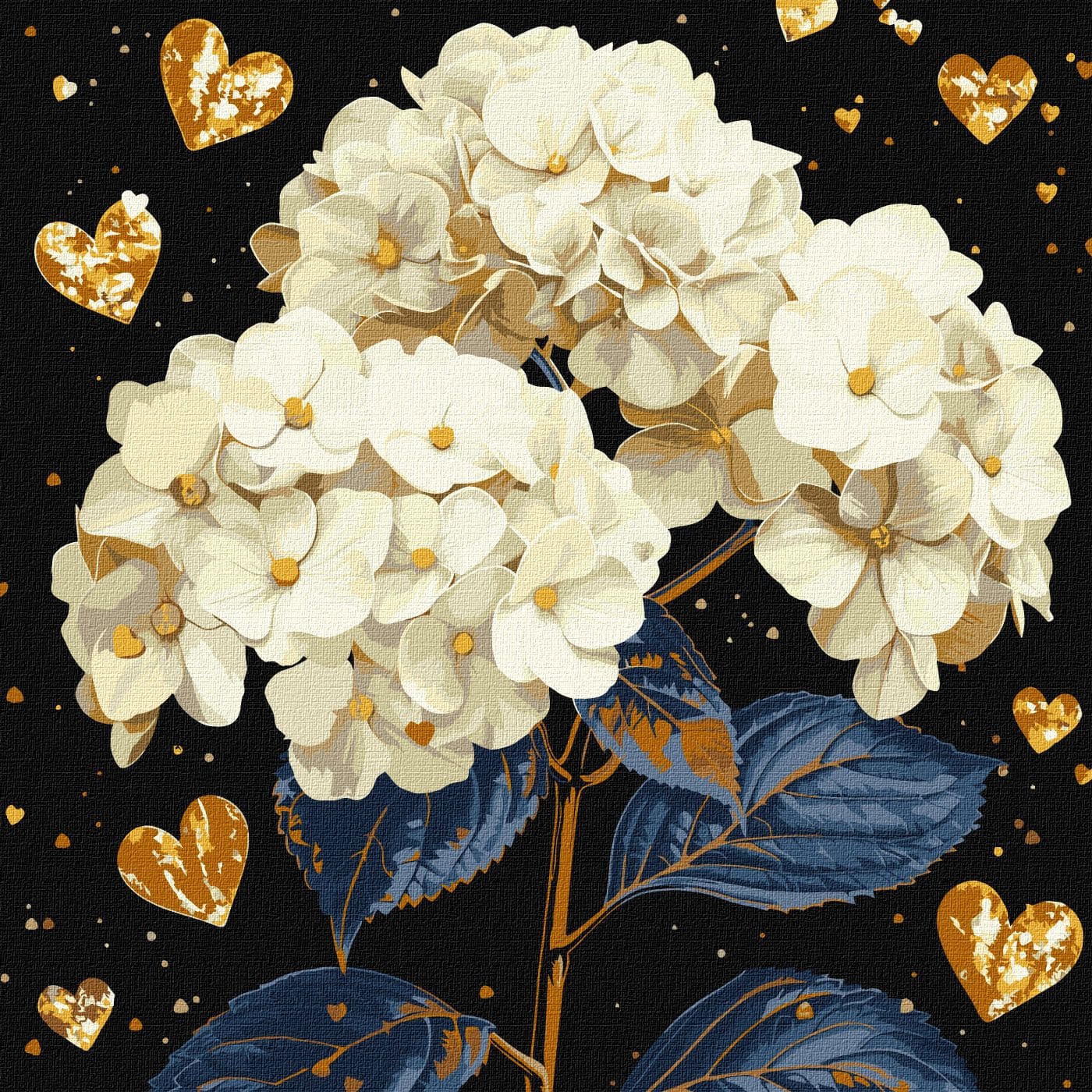 Набір для розпису по номерах. "Чудові квіти" 40х40см