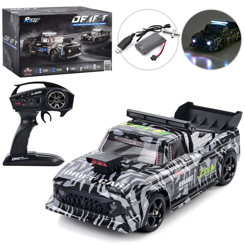 Машина HB-R1204 радіокер.2,4G,акум.,1:12,корпус не б'ється,гум.колеса,4х4,USB,світло,кор.,39-24-18см