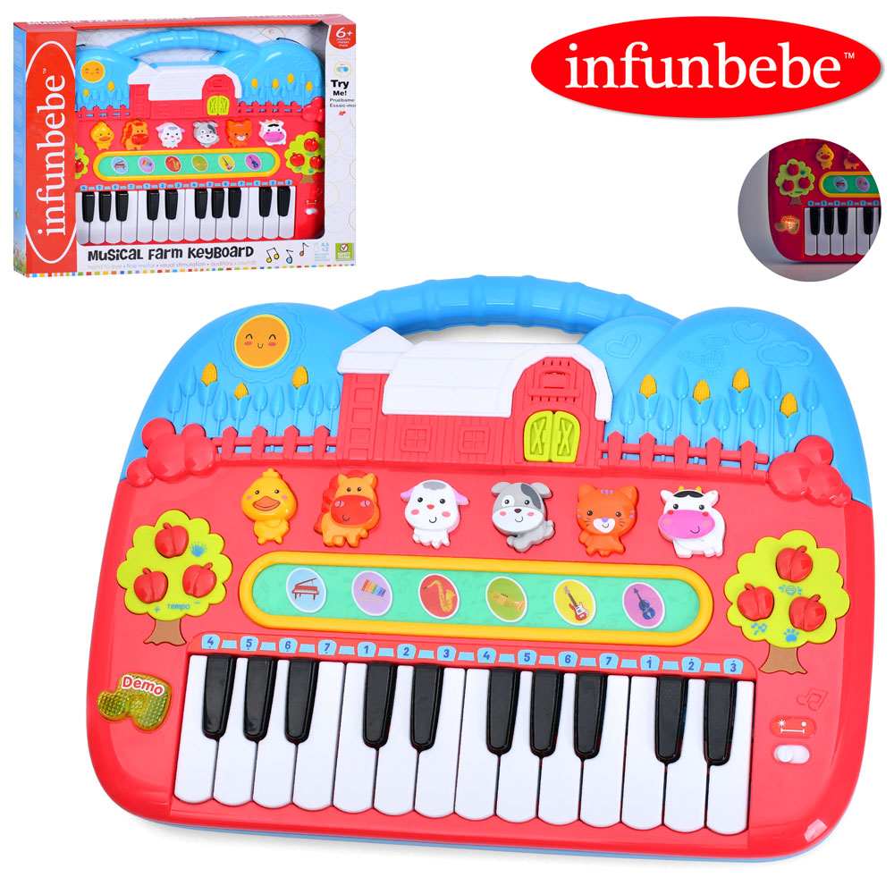 Піаніно LS8877-AV звуки тварин,зв.музичних інструментів,регул.гучності,муз.,світло,бат.,кор.,39,5-31