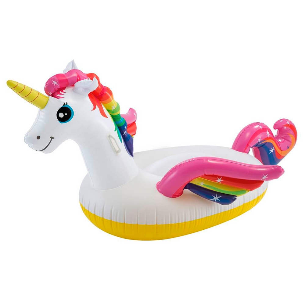 Плотик 57561 Єдиноріг, 3+, до 40кг., ручки,  ремкомплект, кор., 198-140-102см.