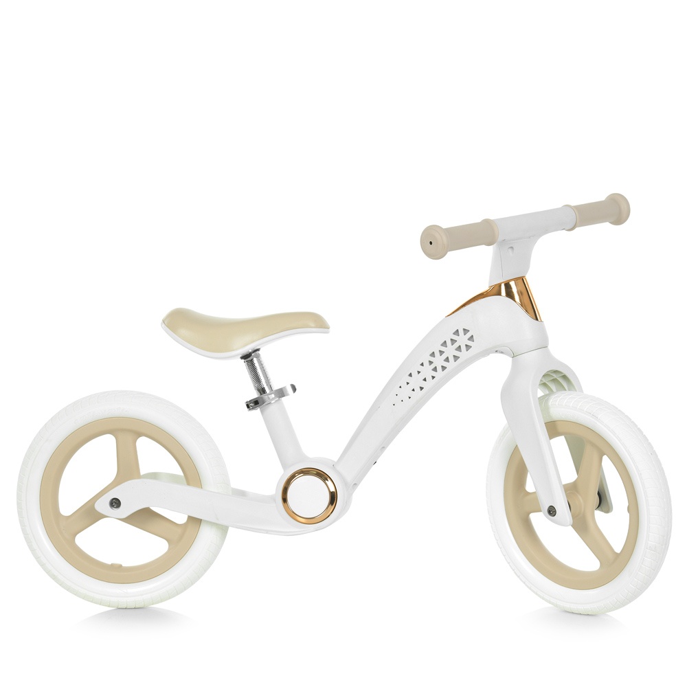 Біговел дитячий 12 д. MBB 1057 White 2 кол PU,обода PP,нейлон.рама, світло,білий, кор.