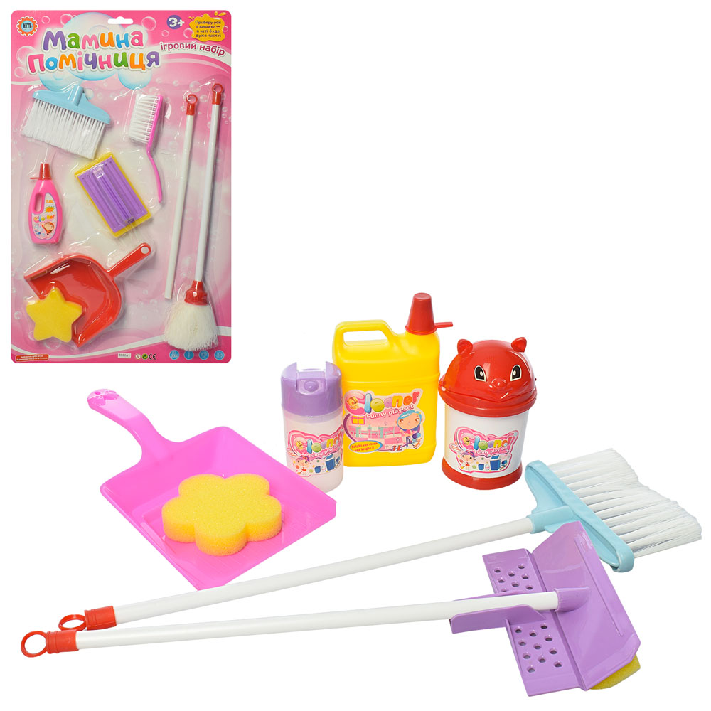 Набір для прибирання 8888 AB 6 предметів, 2 види, лист, 57-35 см