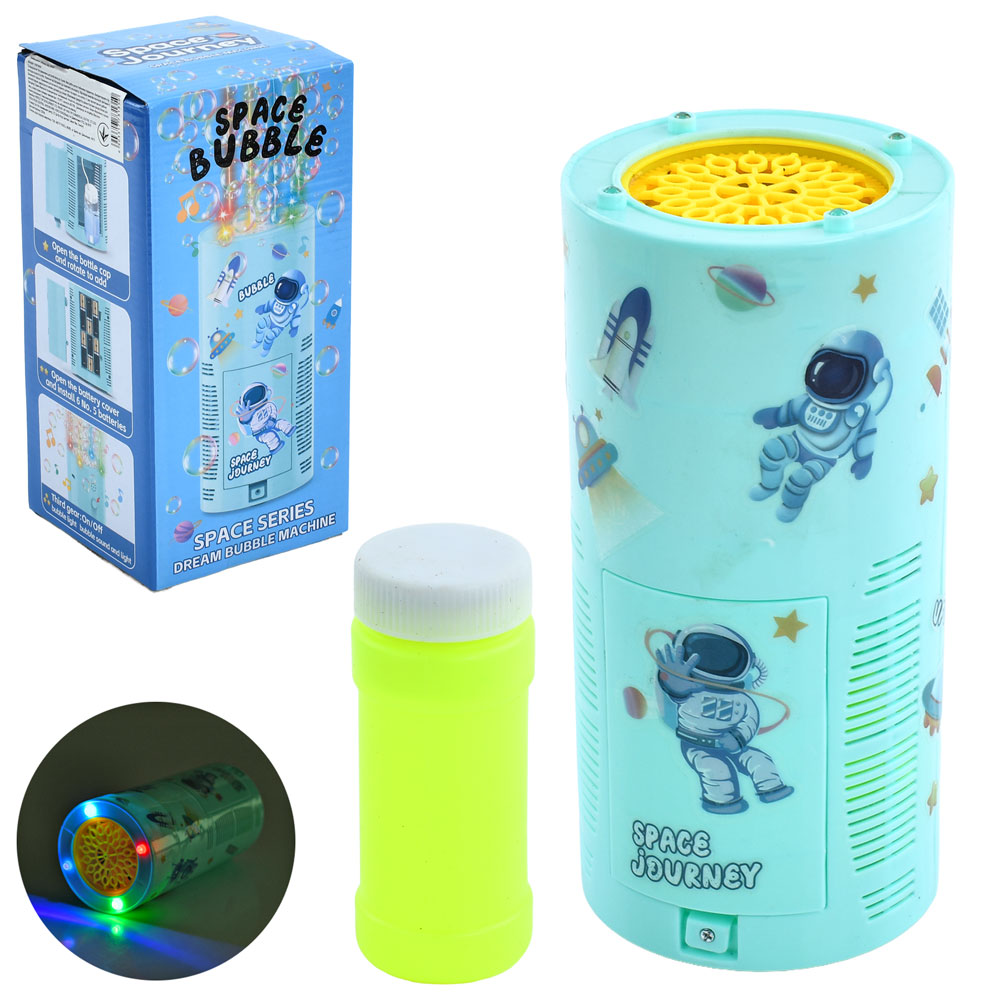 Мильна Гра ZY910A Космічні бульбашки, наліпки, запаска, муз., світло, бат., кор., 10,5-22-10,5 см.