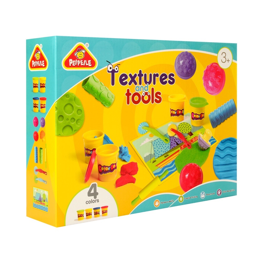 Тісто для ліплення CN0502 4 кольори (баноч. з кришкою), формочки, кор., 30-22-7,5 см.