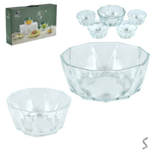 Салатник скло 5пр/наб 750/300мл., R10431