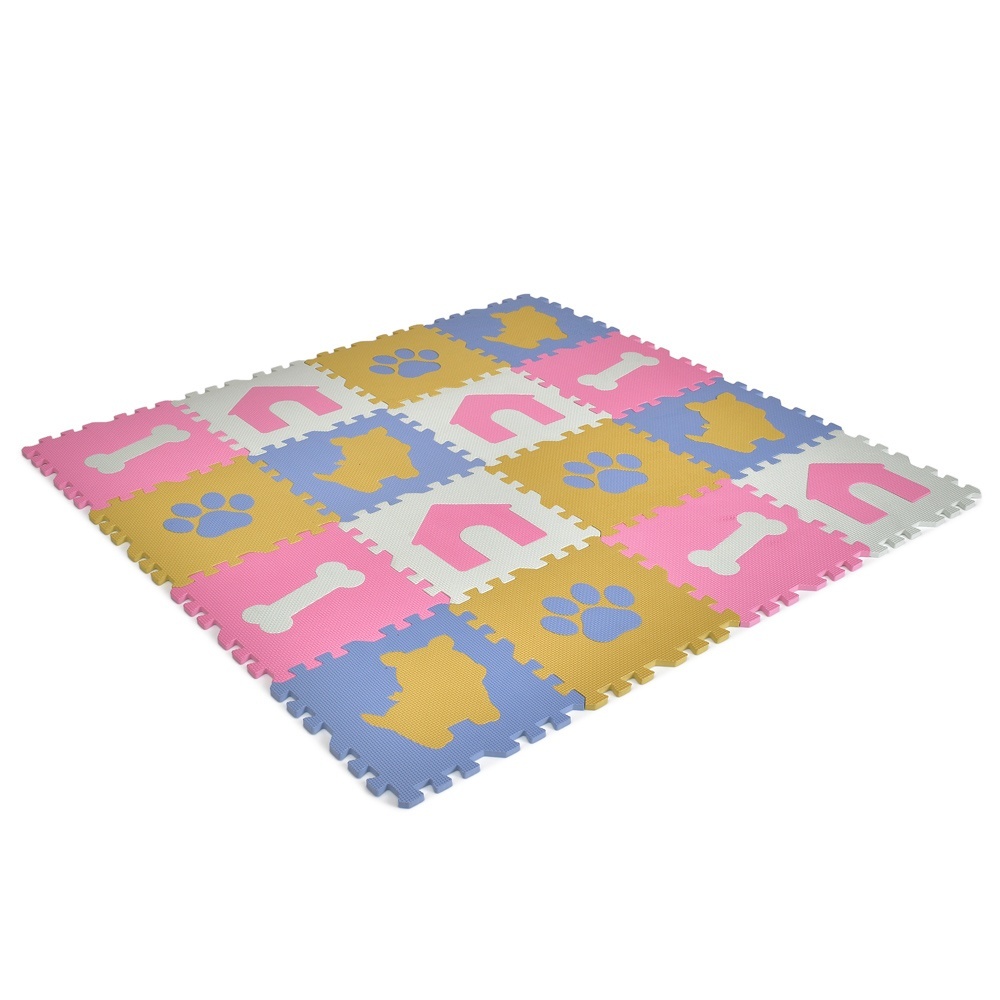Килимок Мозаїка MR 1291 EVA 16дет, пазли, тварини, 31-31-1см в пакеті, 61-31,5-8см