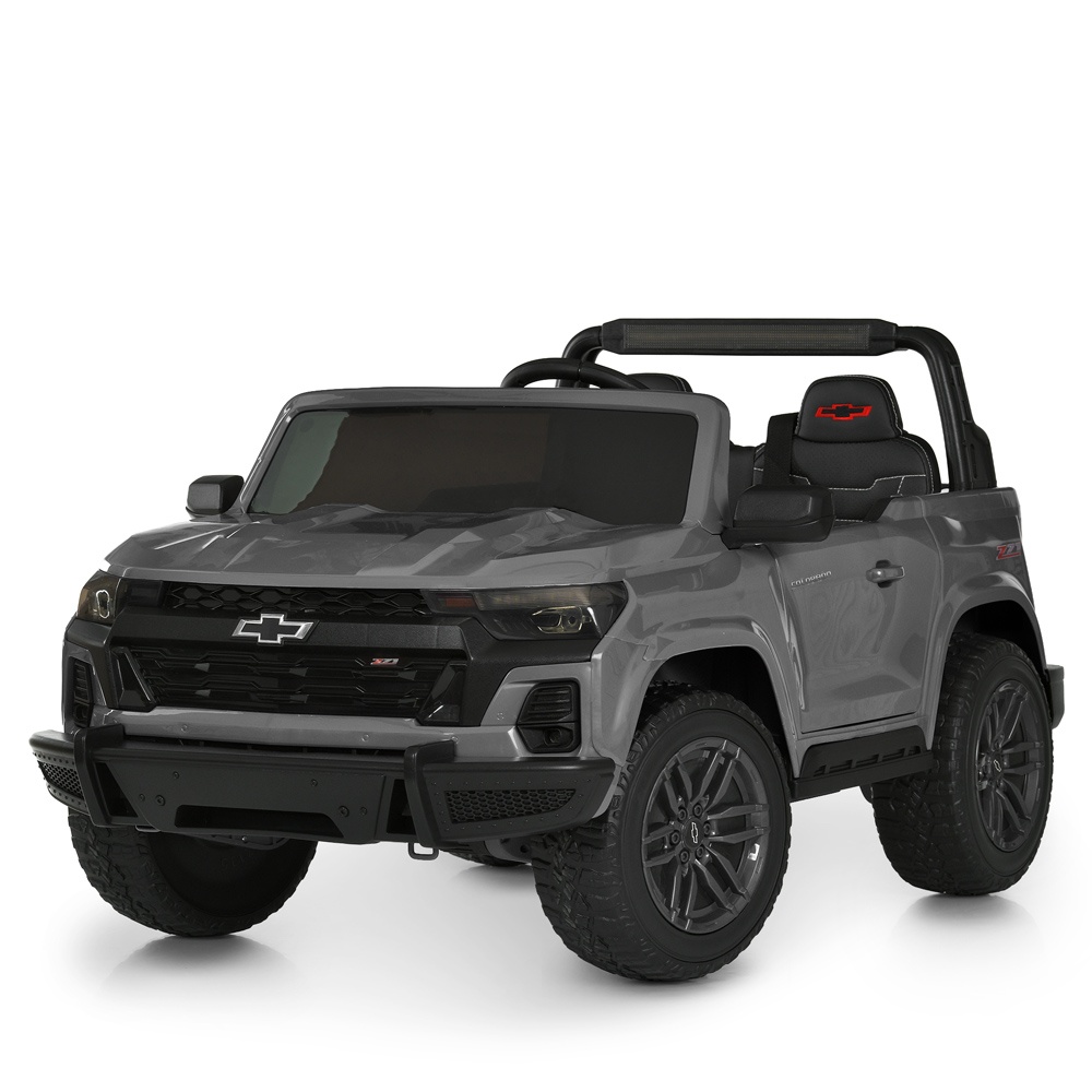 Джип M 6290EBLR-11(24V) 2,4G радіок, 1*24V7AH, 4*45W, EVA, BLUETOOTH, музика, світло, шкіра, сірий