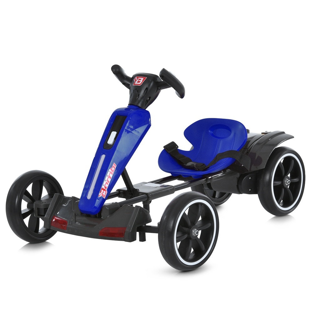 Електрокарт M 6277EBR-4 радіок2,4G, 2мотори35W, 1акум12V4,5AH, EVA, BLUETOOTH, музика, світло, синій