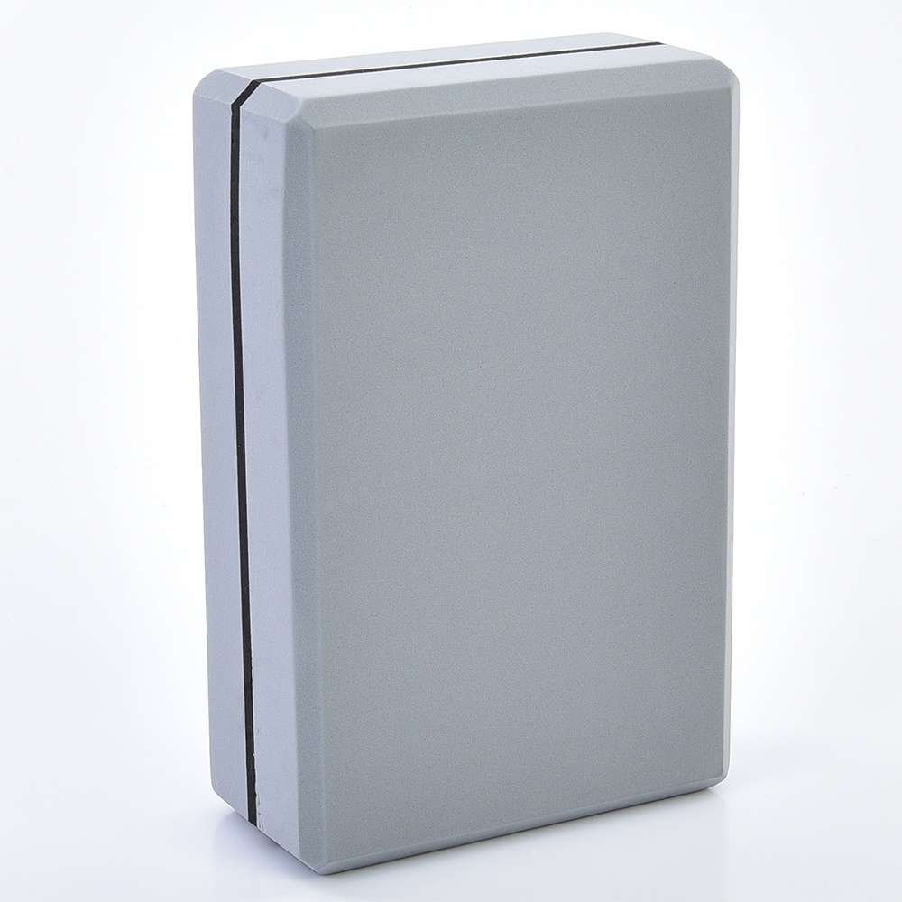 Блок для йоги MS 0858-17-G EVA, 23-15-7,5 см, сірий,180-200г