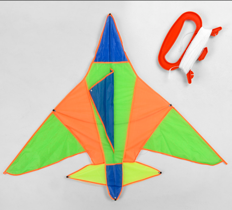 Повітряний змій B 15276 (140) “Літак” 115.5х137см, в кульку