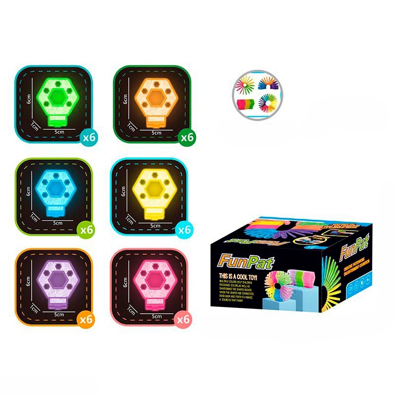 Гра 365-100C 36 шт. (6 кольорів), світ. у темряві, кор., 13-7,5-11,5 см.