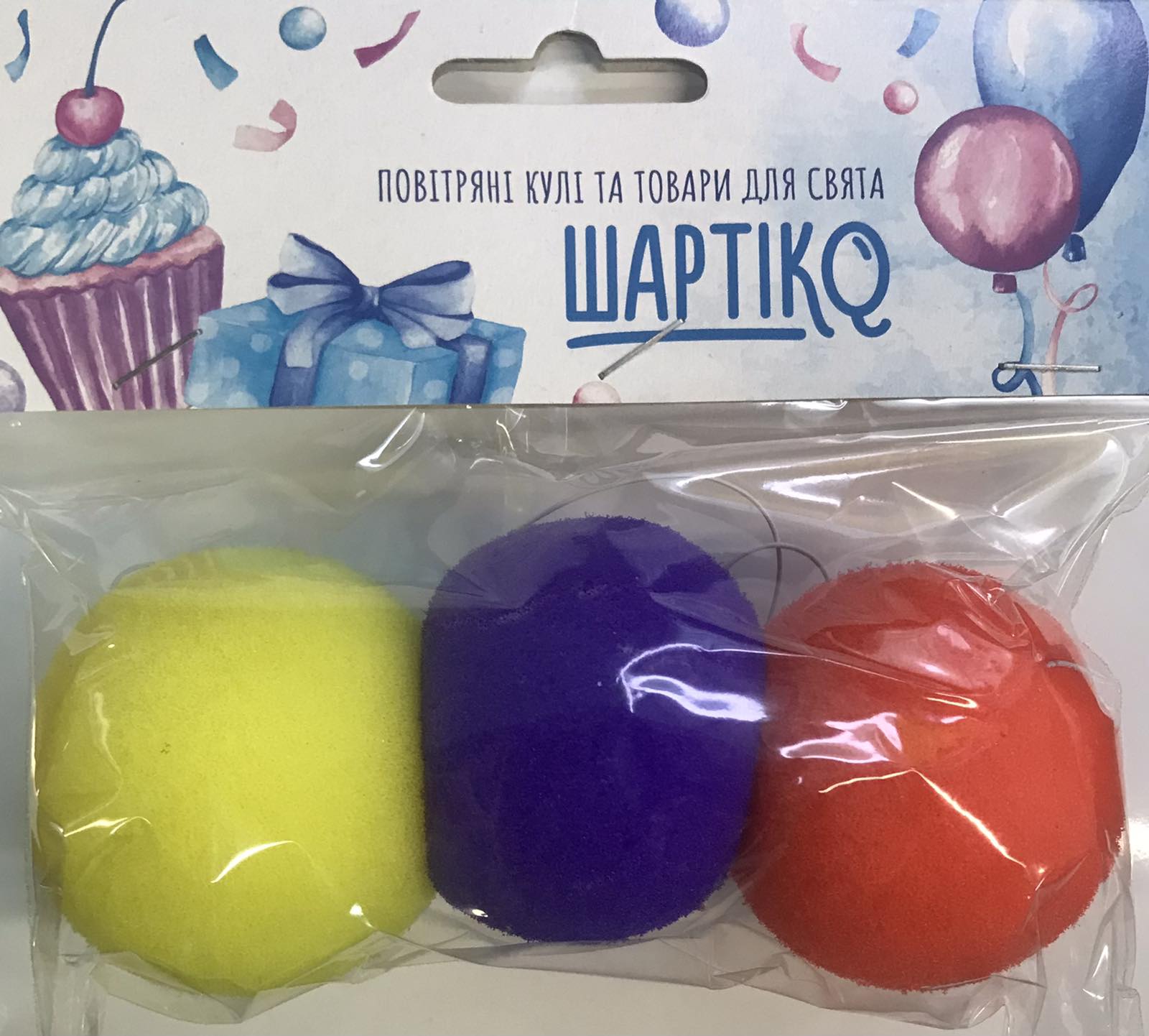 носик клоунський, 3 шт