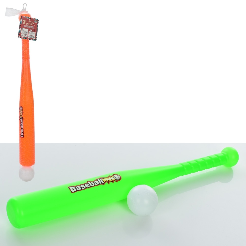 Біта MR 0887 бейсбольна, м'ячик, 2 кольори, сітка, 61-6-6 см.