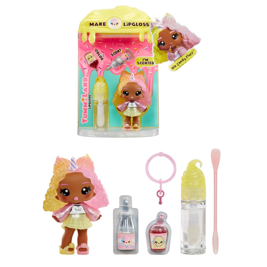 Ігровий набір з лялькою та блиском для губ YUMMILAND (ЯММІЛЕНД) S2 – НІЯ КЕНДІ ФЛАФФ
