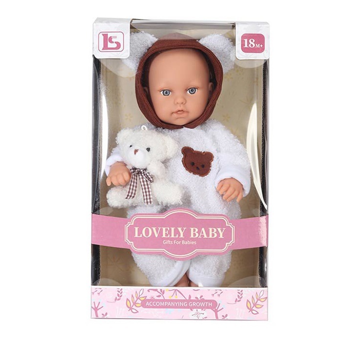 Пупс LS1255-1 ведмедик, кор., 19-31,5-14 см.