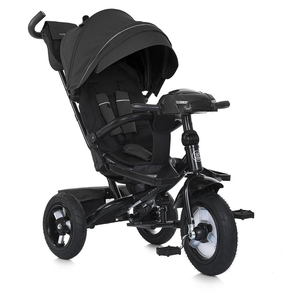 Велосипед MT 1007-2 3 кол. гума (12/10),оберт.сид.,3-точк.рем.безп.,USB/ВТ,пульт,світло,сумка,графіт