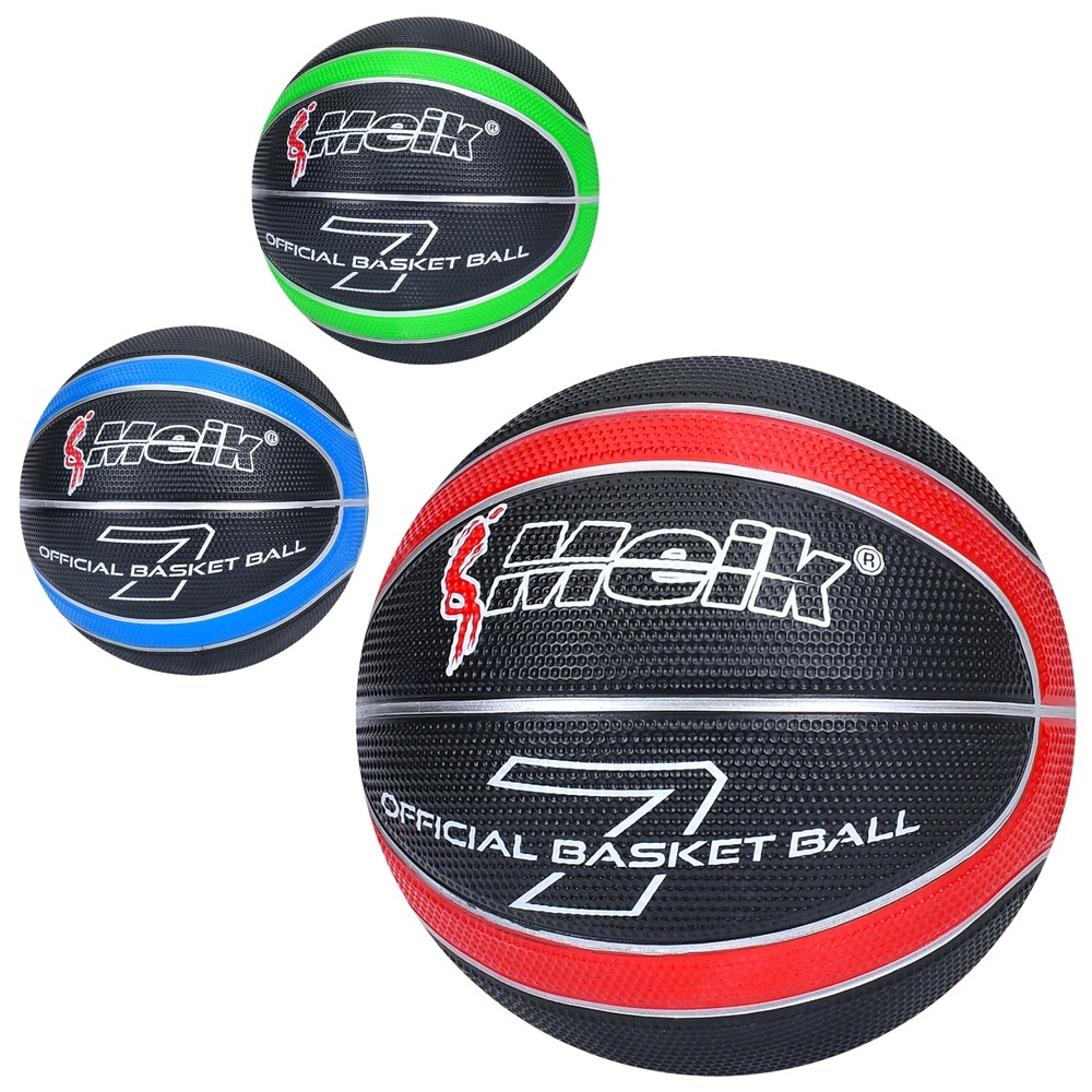 М'яч баскетбольний MS 4340 розмір 7, гума, 560-600г, 3 кольори, кул.