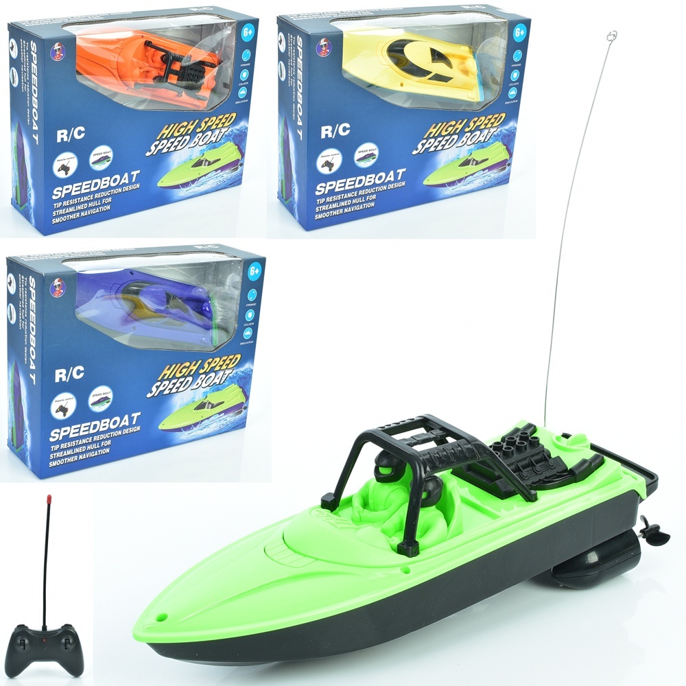 Катер 0036-4-7M радіокер., 2 вида по 2 кольори, бат., кор., 30-23-9 см.