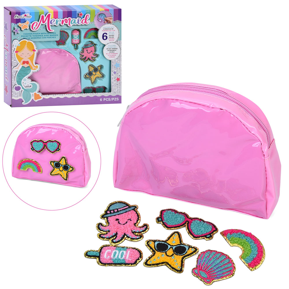 Набір для творчості B231221 прикрась косметичку, косметичка 16-11-3см, наліпки,кор.,