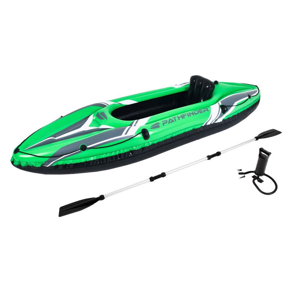 Човен 34176 1 весло,1 насос, лінка для буксирування, надувна спинка, ремкомплект  274-77-43см