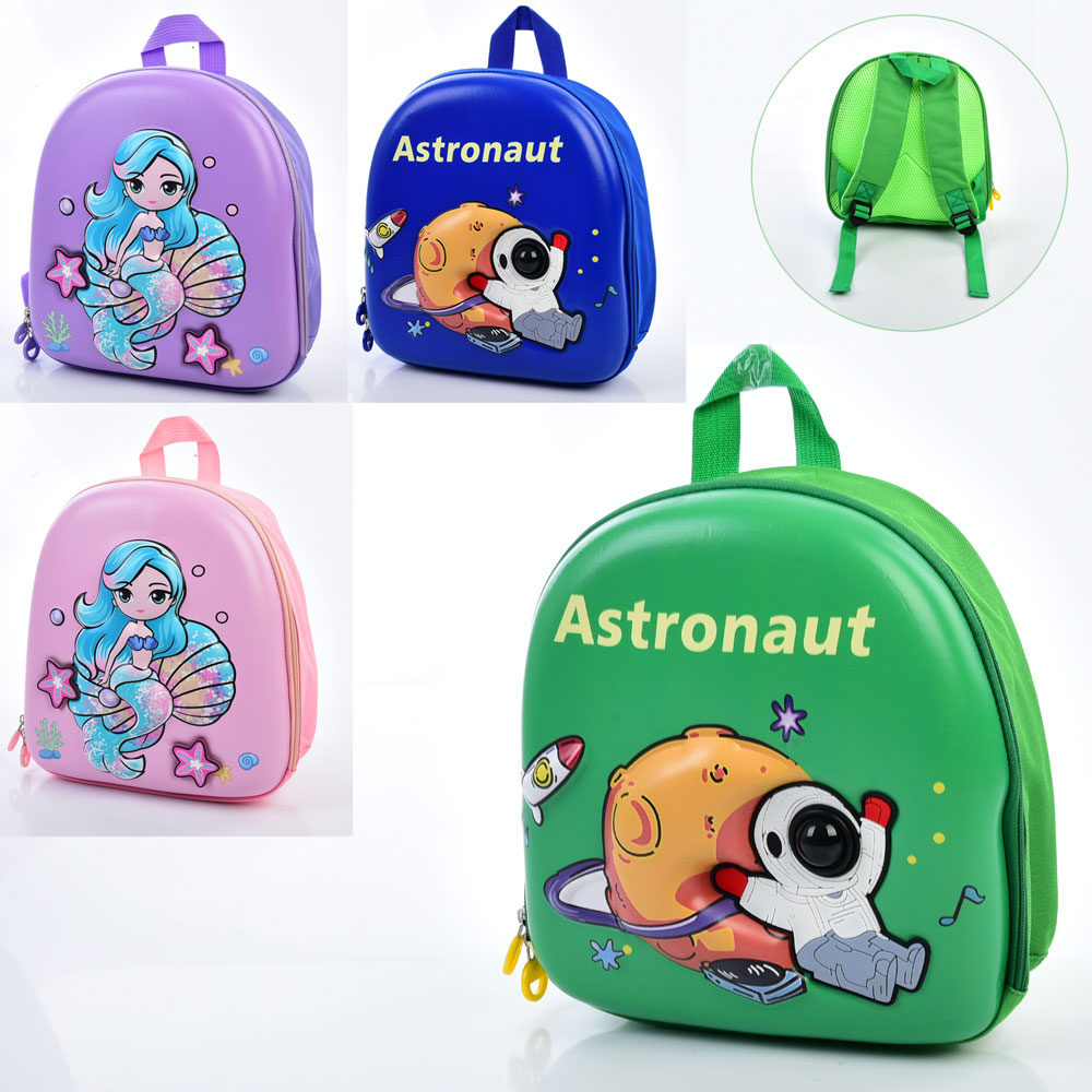 Рюкзак FG240502005A 1 відділення, застібка-блискавка, 1вн.кишеня, мікс видів(космонавт,русалка),кул.