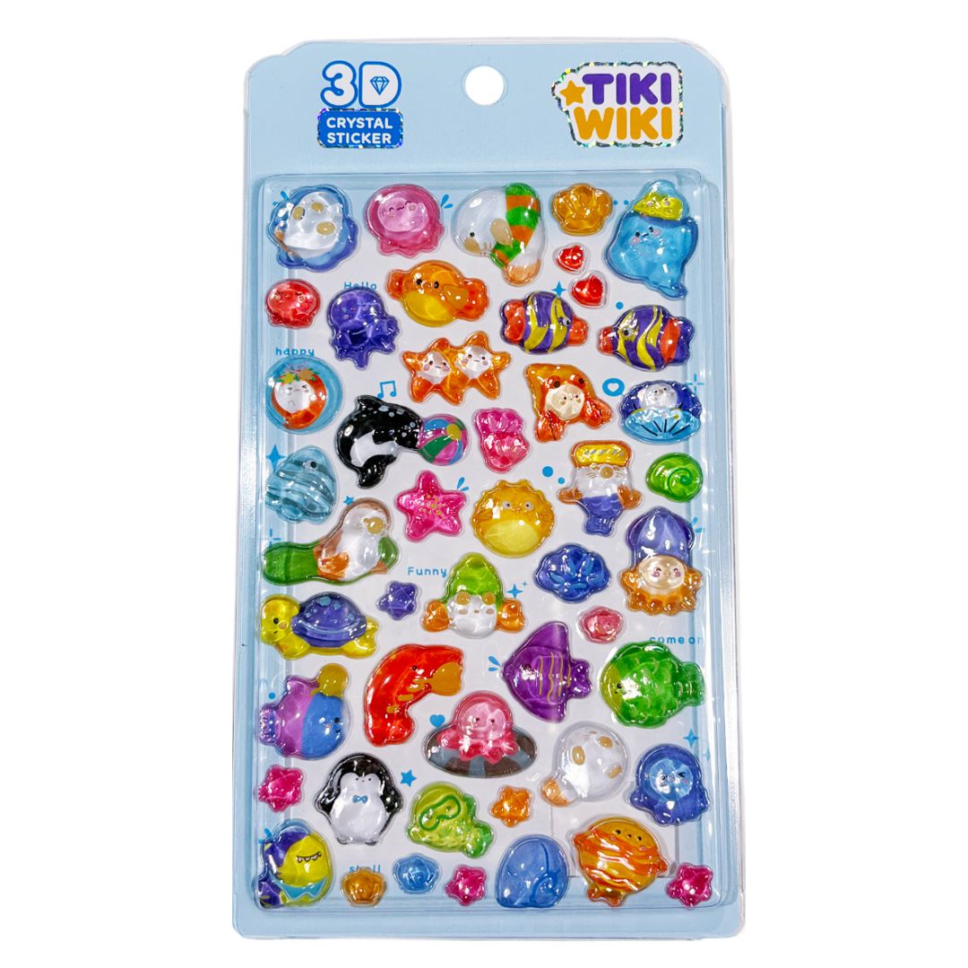 Набір 3D-наліпок TIKI WIKI серії "Crystal" – ТІКІ ОКЕАН