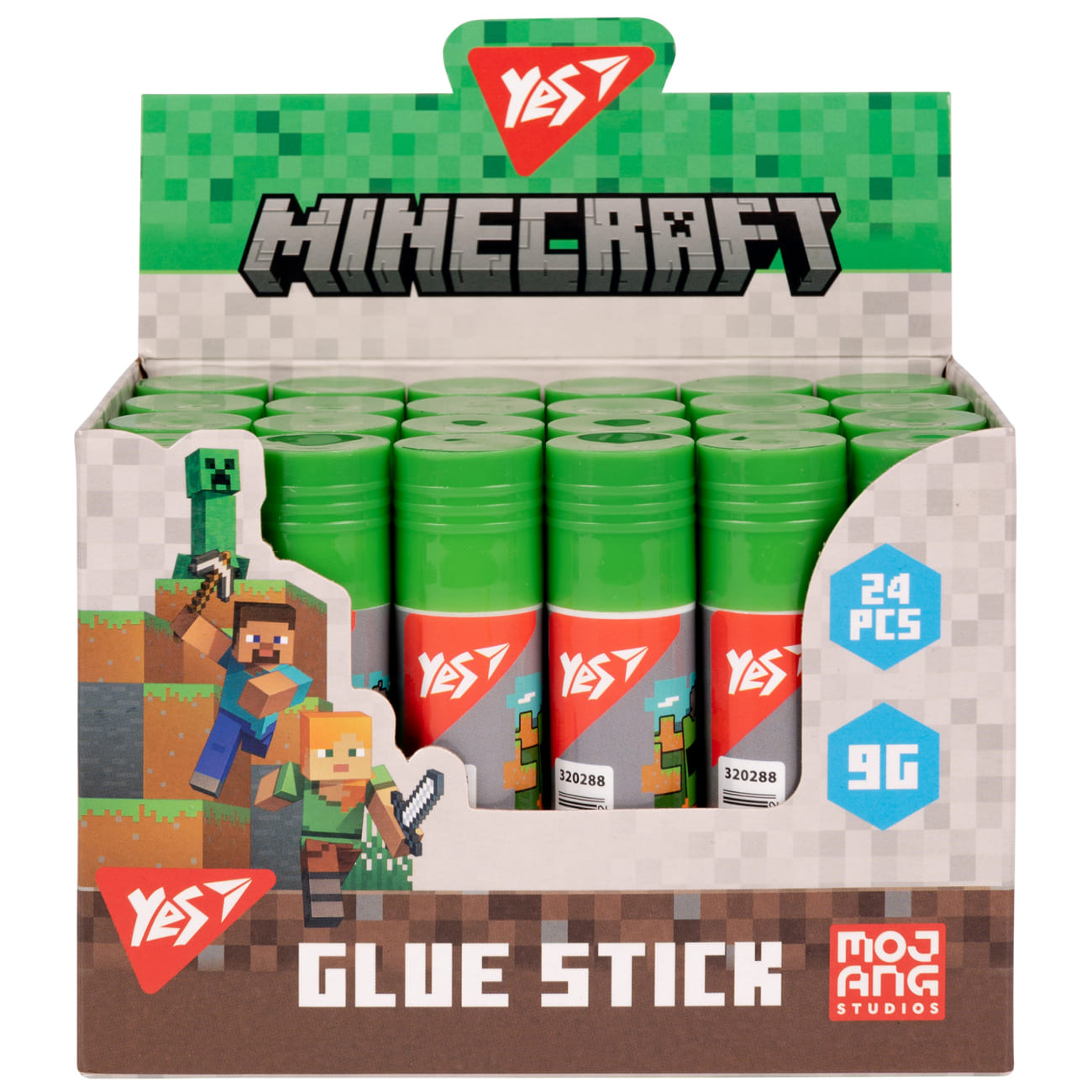 Клей-олівець Yes 9г PVA "Minecraft"
