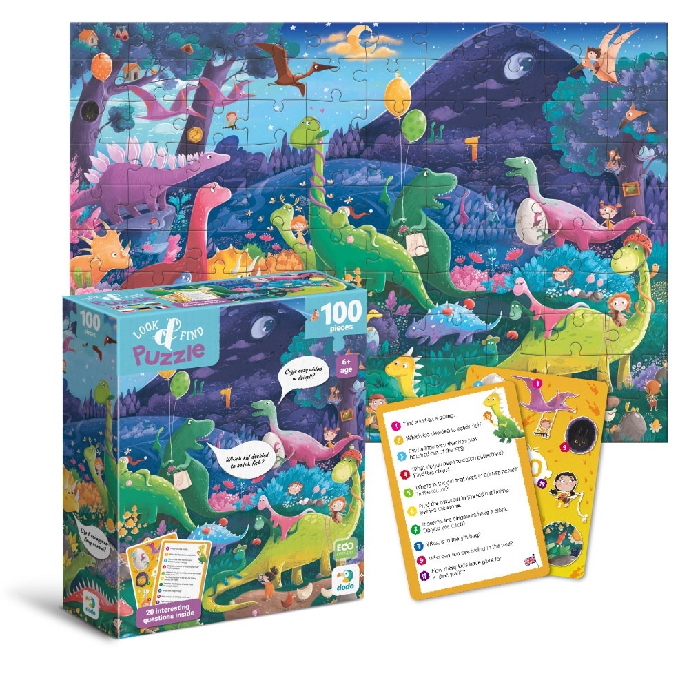 Пазл. Шукай та знаходь Країна динозаврів, 100 елементів