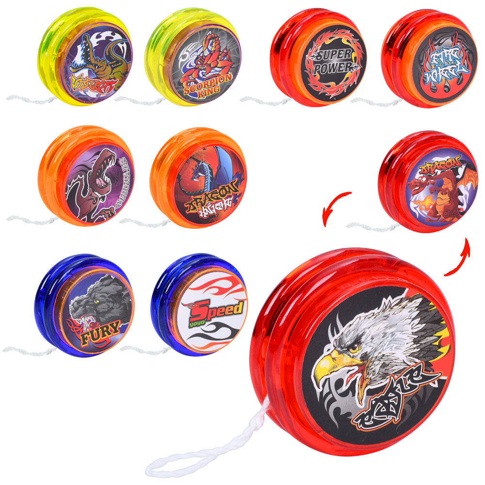 Йо-йо M 5992-1 мікс видів/4 кольори, кул., 6-6-3 см.