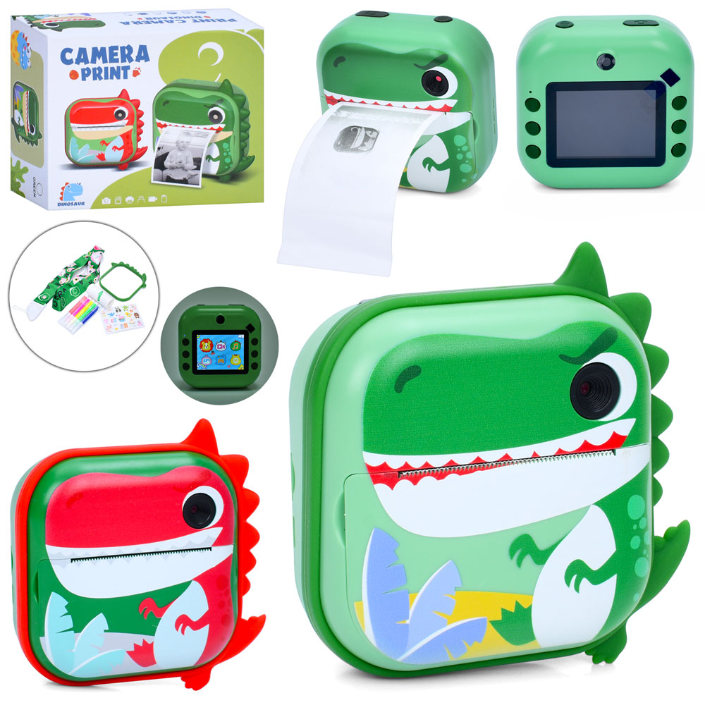 Фотоапарат M5-K фото/відео,2камери,миттєвий друк,фломастери,наліпки,папір,акум.,USB,2кольори,кор.,14