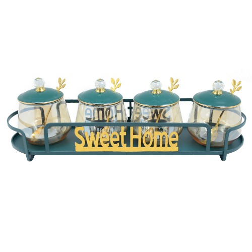 Банки на підставці "Sweet Home" 5пр/наб 300мл YG00934-4