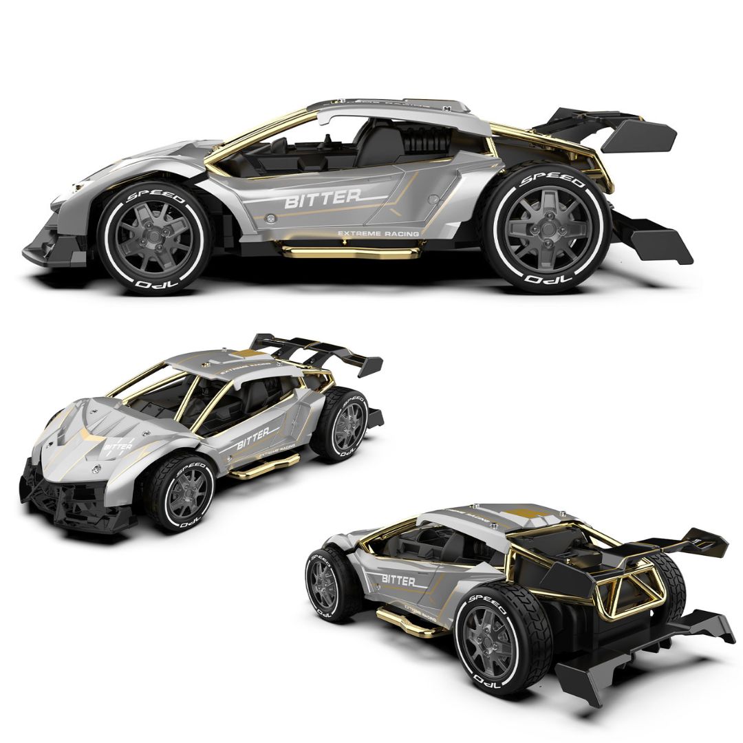 Автомобіль KS DRIVE на р/к - EXTREME RACING (метал. корпус, акум. 3.7V, 2,4 ГГц, сріблястий)