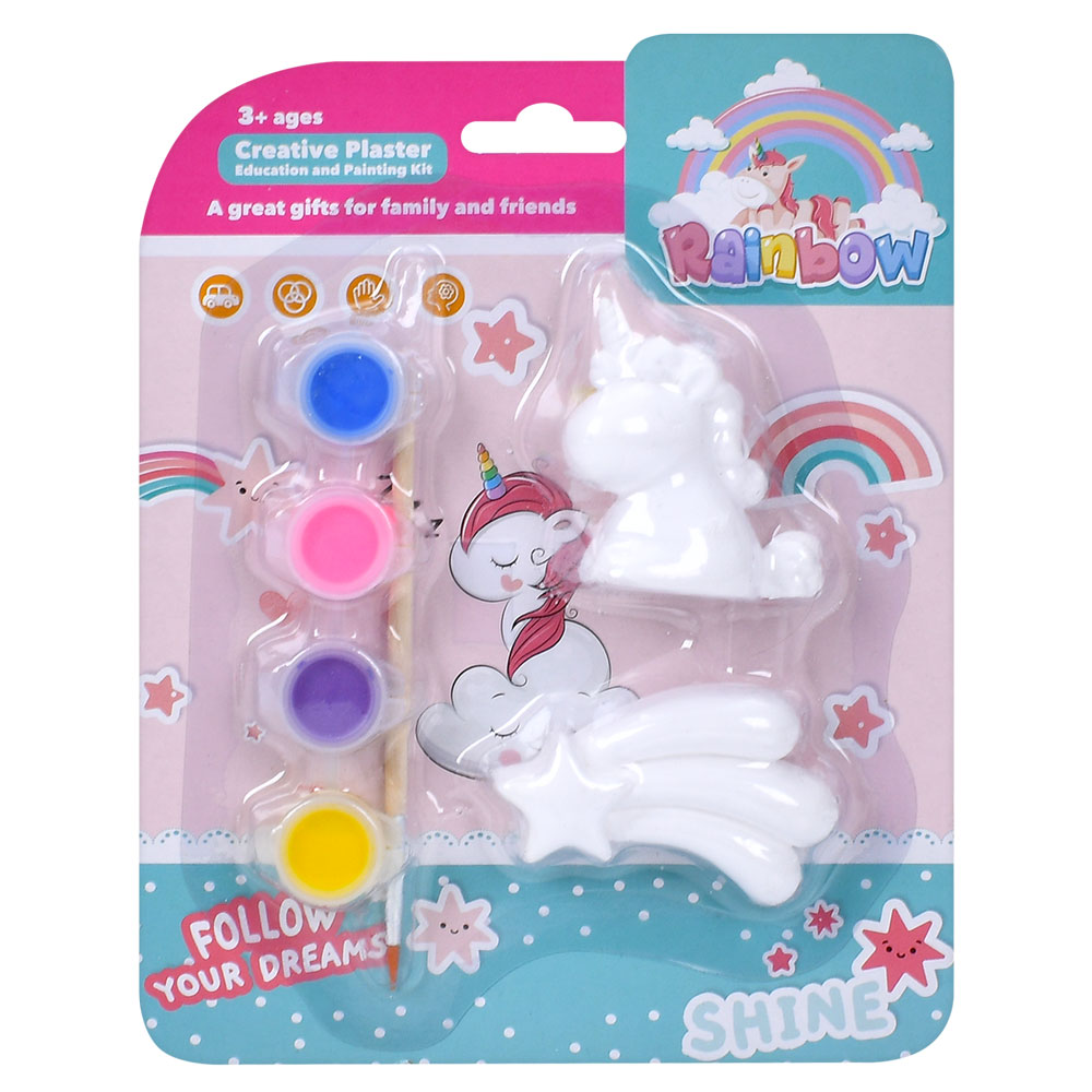 Набір для творчості MK 5491 гіпсові фігури 2 шт., фарби 4 шт., пензлик, бліст., 16-20,5-3 см.