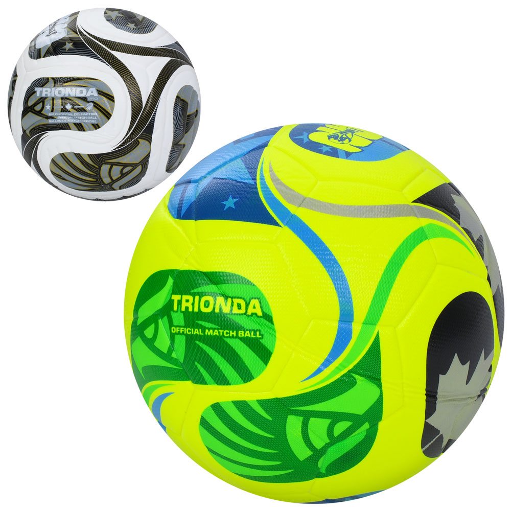 М'яч футбольний MS 4837 розмір 5, ПУ, 400-420г, 2 види, у пакеті