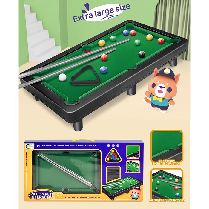 Більярд 168-52 на ніжках, кій 2 шт., кулі, кор., 60-32,5-5,5 см.