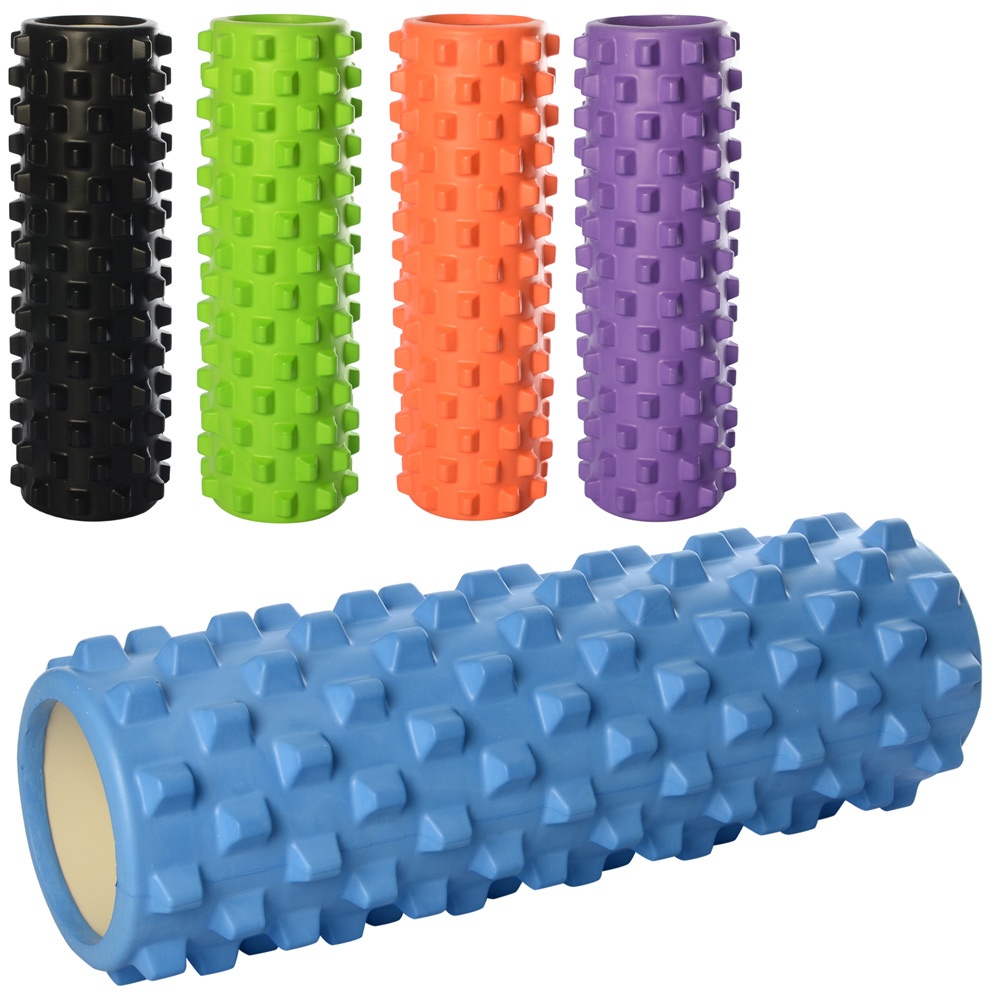 Масажер MS 1843-1 рулон для йоги, 5 кольорів, кул., розмір 45-14 см.