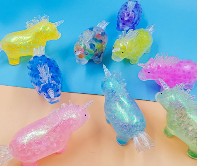 Іграшка антистрес BJ0028 єдиноріг, сквіши, 6 кольорів, кор., 11,5-7-4,5 см.