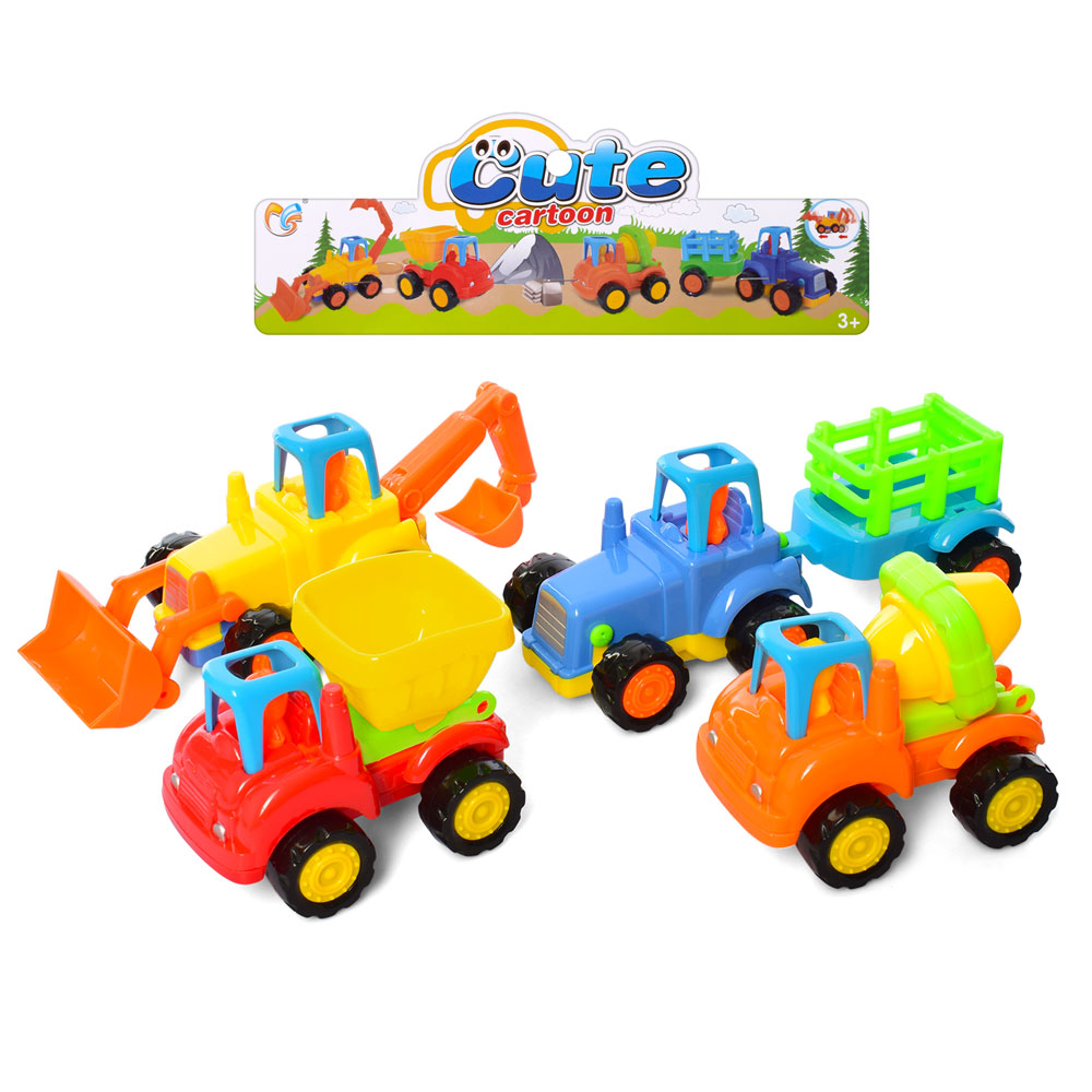 Набір машинок 345-6A будтехніка, інерц., 4 шт., кул., 26-27-7 см.