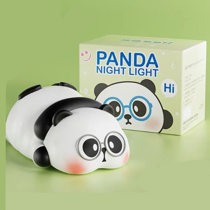 Нічник FG241105005L панда, сенсорний, акум., USB, силікон, світло-3 реж., кор., 14-7-10,5 см.